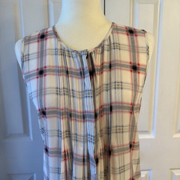 The Limited Mini Dress Tunic Large Plaid 90s Preppy Festive Work Office Cute - Picture 3 of 16